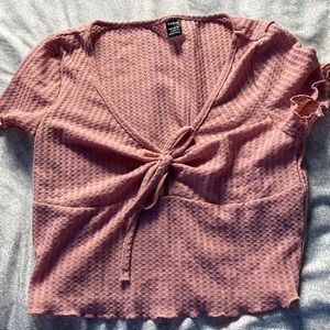 Pink crop top